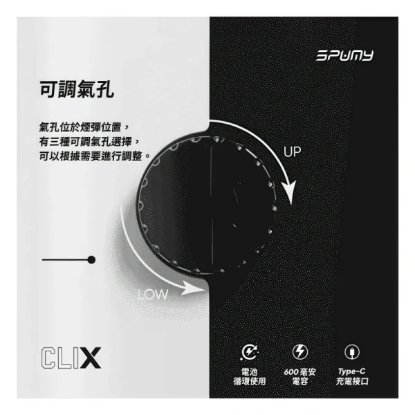 Spumy Clix 7500 Puffs 拋棄式一次性電子煙 - 霧森坊 4 Spumy Clix 7500 Puffs 拋棄式一次性 1 600x600