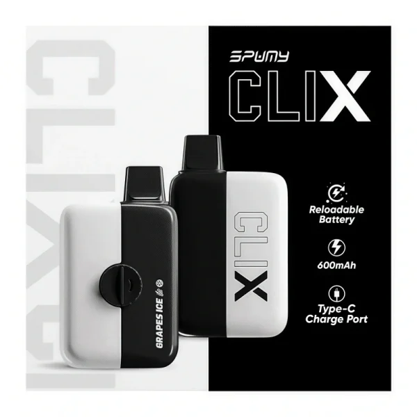 Spumy Clix 7500 Puffs 拋棄式一次性電子煙 - 霧森坊 3 Spumy Clix 7500 Puffs 拋棄式一次性 2 600x600