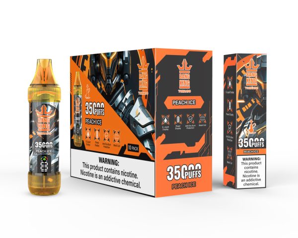 Bang King 35000 Puffs 桃子冰 霧森坊 600x480