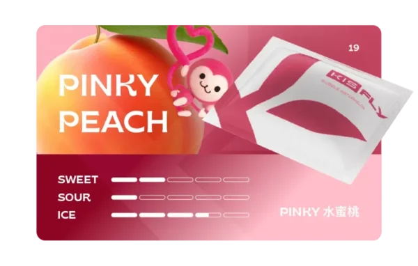 霧森坊 KIS5鎧斯 五代煙彈 果汁系列 水蜜桃 PINKY 600x382