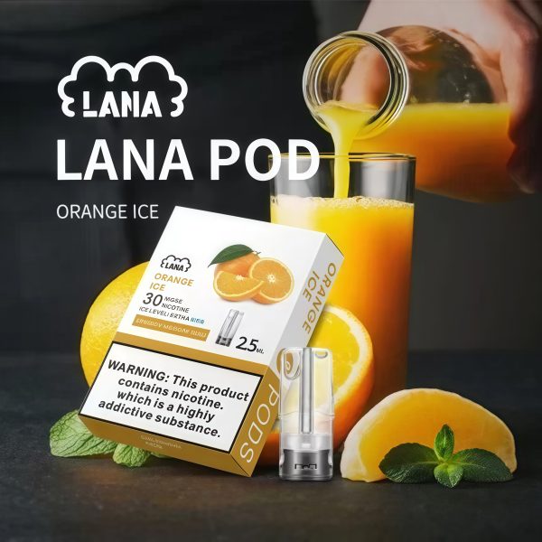 lana 煙彈(一盒3入) 霧森坊 霧森坊 LANA 煙彈 2.5ml 冰橙口味 600x600