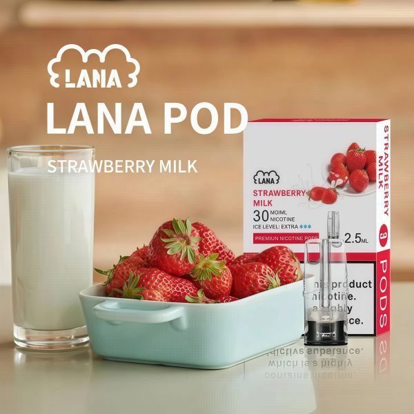 lana 煙彈(一盒3入) 霧森坊 霧森坊 LANA 煙彈 2.5ml 草莓牛奶 600x600