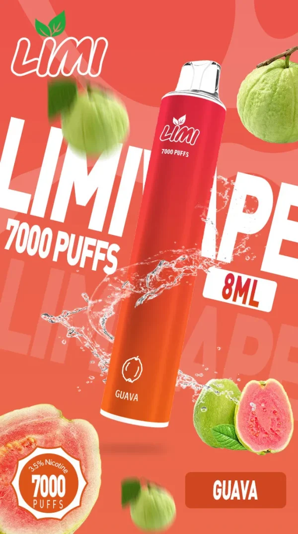 霧森坊 LIMI 7000 PUFFS 一次性拋棄式 粉紅芭樂 600x1075