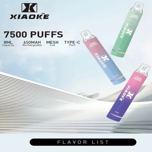 xiaoke 梟客 7500口拋棄式電子煙